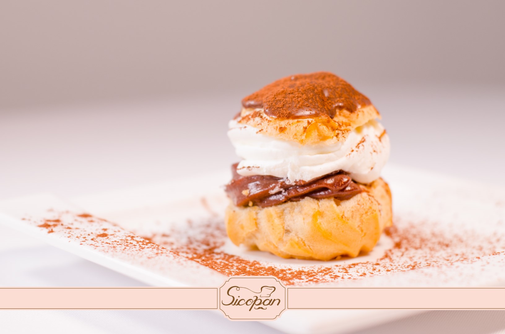 MiniChoux cu cremă de ciocolată - imagine 3