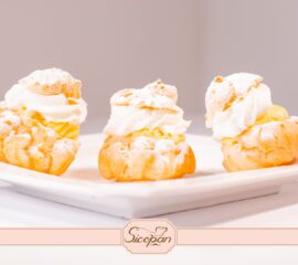 MiniChoux cu cremă de vanilie