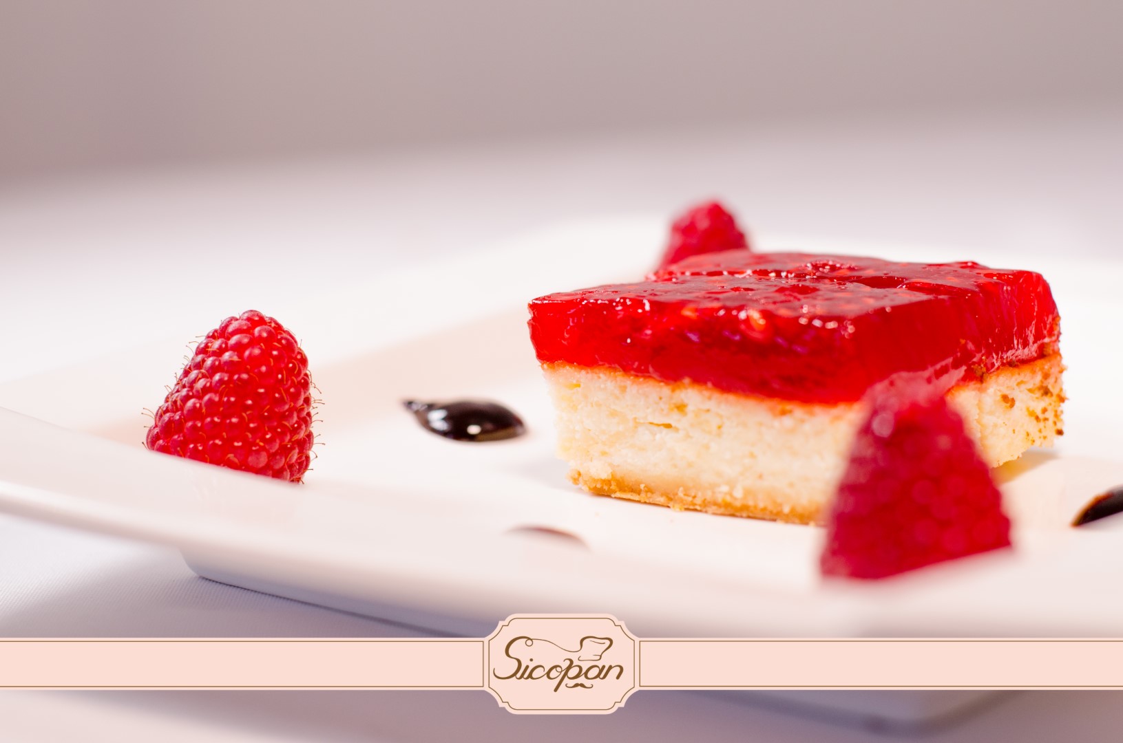 Prăjitură cu brânză și zmeură