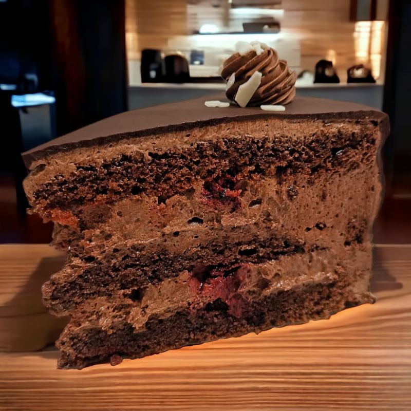 Tort de ciocolată cu fructe de pădure